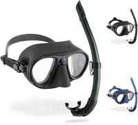 Cressi Combo Set Calibro & Corsica Maschera Sub Calibro e Snorkel Corsica, Unisex Adulto, Verde/Verde, Taglia Unica