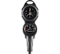 CRESSI PD2 Pressure+Depth Gauge Vale 300 C m, Console per Immersioni, Manometro Pressione Bar+Profondimetro Metrico Unisex Adulto, Nero, Taglia Unica