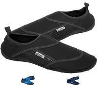 Cressi Coral Scarpe da Mare, Spiaggia, Barca e Sport Acquatici, Unisex Adulto, Nero, 46 EU
