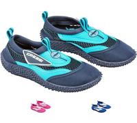 Cressi Coral Scarpette Adatte per Mare, Spiaggia, Barca e Sport Acquatici Vari, Adulti e Bambini, Blu/Azzurro, 35