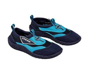 Cressi Coral Scarpette Adatte per Mare, Spiaggia, Barca e Sport Acquatici Vari, Adulti e Bambini, Blu/Azzurro, 29