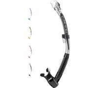 Cressi Corfu Snorkel, Tubo Immersioni & Snorkeling Unisex Adulto, Nero/Nero, Unica