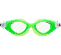 Occhialini nuoto Cressi Crab verde con lenti trasparenti