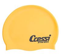 Cressi Cuffia Nuoto Alta Qualità in Silicone Anallergico, Unisex - Adulto, Giallo, Taglia Unica