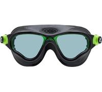 Cressi dal 1946 - Cobra XP Goggles - Occhialini con Facciale Monovolume Lenti Separate Ideali per Nuoto Piscina Snorkeling Triathlon, Anti Fog_Graffi_UV - Nero/Lime_Lente fumé - Taglia Unica