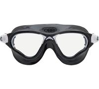 Cressi dal 1946 - Cobra XP Goggles - Occhialini con Facciale Monovolume Lenti Separate Ideali per Nuoto Piscina Snorkeling Triathlon, Anti Fog_Graffi_UV - Nero/Bianco_Lente Chiara - Taglia Unica