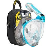 CRESSI dal 1946 Duke Action maschera integrale per snorkeling con ampia visione, antiappannamento, con tubo dry e supporto per action cam