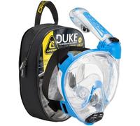 CRESSI dal 1946 Duke Action maschera integrale per snorkeling con ampia visione, antiappannamento, con tubo dry e supporto per action cam