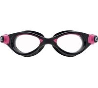 Cressi dal 1946 - Flash Compact Goggles - Occhialini Compatti con Lenti Separate Ideali per Nuoto Piscina Snorkeling Triathlon, Anti Fog Antigraffi Anti UV - Nero/Rosa_Lente Chiara - Taglia Unica