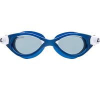 CRESSI dal 1946 - Flash Compact Goggles - Occhialini Compatti con Lenti Separate Ideali per Nuoto Piscina Snorkeling Triathlon, Anti Fog Antigraffi Anti UV - Blu Metal/Bianco_Lente Fumé - Taglia Unica