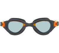 Cressi dal 1946 - Flash Goggles - Occhialini con Lenti Separate Ideali per Nuoto Piscina Snorkeling Triathlon, Anti Fog Antigraffi Anti UV - Grigio/Arancio_Lente fumé - Taglia Unica