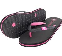 Cressi dal 1946-Flip Flops St Tropez-Eleganti Ciabatte Infradito Donna, Spiaggia Mare Piscina Palestra Tempo Libero, Rapida Asciugatura, Ammortizzanti Soft Antiscivolo-Nero/Fucsia-41/42 EU