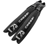 CRESSI dal 1946 - Gara Turbo Boost Fins - Innovativa Pinna Lunga a Scarpetta Chiusa Ideale per Immersioni Libere Intermedie Avanzate Apnea e Pesca Subacquea, Nero, 36/37, Unisex