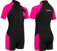 Cressi dal 1946 - Little Shark Muta Shorty 2 mm per Bambini Unisex a Maniche Corte con Protezione Termica e UV per Nuoto Snorkeling e Sport Acquatici con Zip Frontale