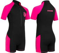Cressi dal 1946 - Little Shark Muta Shorty 2 mm per Bambini Unisex a Maniche Corte con Protezione Termica e UV per Nuoto Snorkeling e Sport Acquatici con Zip Frontale