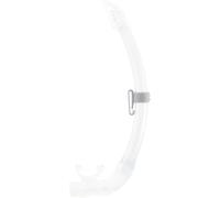 Cressi Mexico PRO Snorkel Trasparente/Trasparente - Tubo Snorkel Dotato di Paraspruzzi e Valvola di Scarico Ellittica in Silicone, Ideale per Immersioni Apnea e Snorkeling, Taglia Unica Unisex