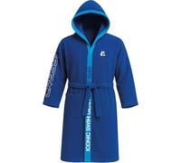 Cressi dal 1946 - Microfiber Bathrobe - Morbido Accappatoio Uomo Donna in Microfibra 100% Rapida Asciugatura, Tasche Cappuccio e Cintura, per Palestra Piscina Mare Casa Viaggio, Blu/Azzurro, M/L