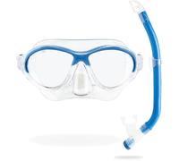 Cressi dal 1946 - Moon Kid - Maschera o Set Combinato Maschera Moon + Snorkel Top Ideale per Snorkeling e Nuoto per Bambini da 5 a 10 Anni - Taglia Unica