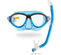 Cressi dal 1946 - Moon Kid - Maschera o Set Combinato Maschera Moon + Snorkel Top Ideale per Snorkeling e Nuoto per Bambini da 5 a 10 Anni - Taglia Unica