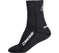 Cressi dal 1946 - Neoprene Socks Resilient 5mm M - Calzari Unisex in Neoprene Nero Bifoderato 5mm Progettati Appositamente per Immersioni, Apnea, Snorkeling e altri Sport Acquatici, M