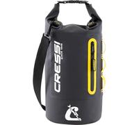 Cressi dal 1946 - Ocelot Dry Bag - Borsa Stagna Impermeabile Unisex da Mare, Barca e attività Acquatiche, Disponibile Piccola, Media e Grande, Nero/Giallo 10 L