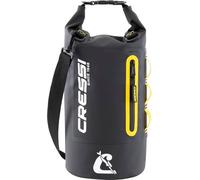 Cressi dal 1946 - Ocelot Dry Bag - Borsa Stagna Impermeabile Unisex da Mare, Barca e attività Acquatiche, Disponibile Piccola, Media e Grande, Nero/Giallo 10 L