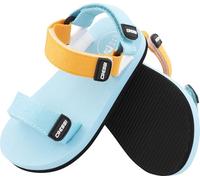 Cressi dal 1946 - Rainbow Sandals - Innovativi Sandali Variopinti da Mare per Bambini, Ideali per Passeggiate Spiaggia Casa Viaggi - Turchese/Arancione - 29