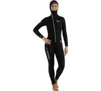 Cressi Diver All-in-one Lady, Muta Monopezzo Neoprene Bifoderato 5 5mm Donna, Nero/Rosso, M 3