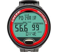 Cressi Donatello Computer Subacqueo - Modalità Aria/Nitrox, Apnea e Gauge - 150m Resistenza, Display ad Alto Contrasto - Batteria Sostituibile, Deep Stop, Indicatore Tossicità CNS