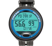 Cressi Donatello Diving Computer - Computer Subacqueo Professionale da Polso per Immersioni e Apnea, Taglia Unica Unisex Adulto, Nero/Blu