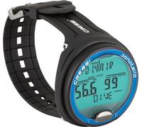 Cressi Donatello Diving Computer - Computer Subacqueo Professionale da Polso per Immersioni e Apnea, Taglia Unica Unisex Adulto, Nero/Blu