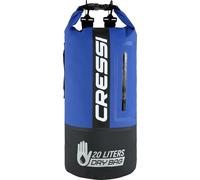Cressi Dry Bag Premium, Sacca/Zaino Impermeabile per attività Sportive Unisex Adulto, Nero/Blu/Bicolore, 20 L