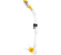 Cressi Snorkel Dry Unisex Adulto – Adatto per Snorkeling e Apnea – Trasparente/Giallo – Taglia Unica
