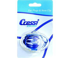 Cressi Ear Plugs & Nose Clip Blue