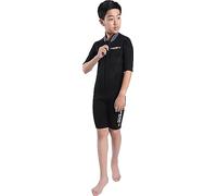 Cressi Endurance Shorty, Muta in Neoprene per Sport Acquatici Unisex Bambini, Nero, M (Anni 12/14)