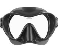 CRESSI F1 - Maschera o Combo Set Maschera Frameless & Snorkel Dry Argento, nero