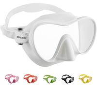 Cressi F1 Mask - Maschera Frameless per Immersioni e Snorkeling, Bianco, Taglia Unica, Unisex Adulto