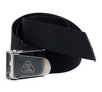 Cressi Fibbia Inox Sgancio Rapido, Portapiombi per Uso Subacqueo Unisex Adulto, Nero, Cintura Nylon Intrecciato
