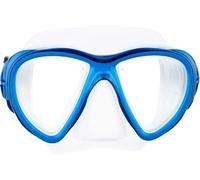 Cressi Fiji Mask - Maschera Immersioni e Snorkeling, Trasparente/Blu, Taglia Unica, Unisex Adulto