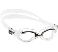 Cressi Flash Small Fit Lady, Occhialini Nuoto a Oculari Separati con Lenti Infrangibili Antiappannamento, AntiGraffio, Anti UV Unisex - Adulto, Trasparente/Nero_Lente Chiara, Taglia Unica