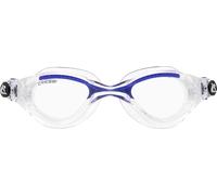 Cressi Occhialini Nuoto Flash, Oculari separati, Antiappannamento, Anti-UV, Trasparente/Blu