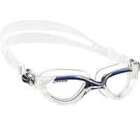 Cressi Flash, Occhialini Nuoto a Oculari Separati Infrangibili Antiappannamento, AntiGraffio, Anti UV Unisex - Adulto, Trasparente/Blu/Lenti Chiare, Taglia Unica