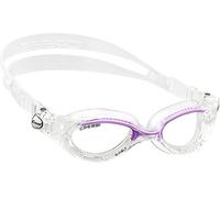 Cressi Flash Lady, Occhialini Nuoto a Oculari Separati con Lenti Infrangibili Antiappannamento, AntiGraffio, Anti UV Donna, Trasparente/Lilla_Lente Chiara, Taglia Unica