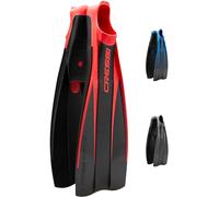 Cressi Free Frog, Pinne da Immersione/Snorkeling in Gomma/Eva Unisex Adulto, Nero/Rosso, 37/38