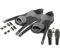 Cressi Gara Modular Foot Pocket - Scarpetta per Pinne con Pala Intercambiabile, Nero/Grigio, Adulto Unisex