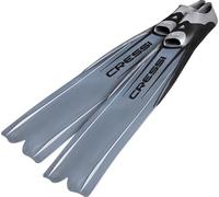 Cressi Gara Pinne Lunghe per Apnea/Immersioni Alte Prestazioni, Argento (3000 LD Argento), 44/45