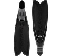 CRESSI Turbo Flex Fins Black 38/39, Pinna Leggera, Performante e Reattiva con Sistema Modulare Gara a Pale Intercambiabili Unisex Adulto, Nero