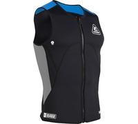 CRESSI Guardian Zipper Vest, Gilet in Neoprene Bifoderato 2mm con Zip Uomo, Nero/Blu, S/2