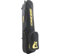 CRESSI Helios Fins Backpack, Borsa a Zaino per Apnea, Pesca Subacquea e Snorkeling, Una Soluzione Pratica, Resistente e Organizzata per Il Trasporto dell’Attrezzatura Unisex Adulto, Nero/Giallo, 60 L