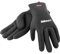 Cressi High Stretch Gloves, Guanti in Neoprene Elastico 2.5 mm per Apnea e Immersioni, Unisex Adulto, Nero/Rosso, S